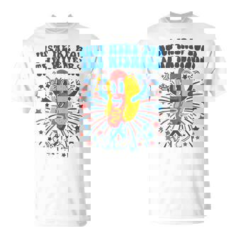 Groovy Hot Dog Im Just Here For The Wieners 4Th Of July T-shirt - Thegiftio
