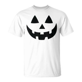 Halloween Jack-O-Lantern Pumpkin Face T-Shirt - Monsterry DE