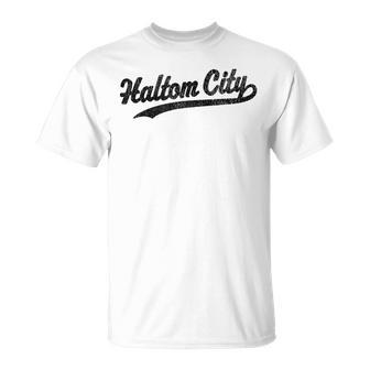 Haltom City Texas Tx Vintage Sports Graphic T-Shirt | Mazezy UK