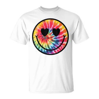 Happy Face Tie Dye Smile Face T-Shirt - Monsterry UK