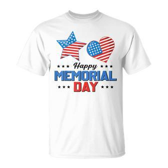 Happy Memorial Day 4Th Of July American Flag Patriotic Unisex T-Shirt