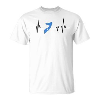 Heartbeat Somali Flag Somalia T-Shirt | Mazezy DE