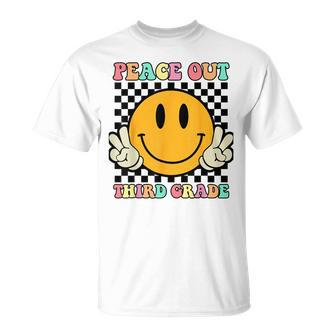 Hippie Smile Face Peace Out Third 3Rd Grade Class Of 2023 T-shirt - Thegiftio