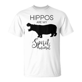 Hippo Hippopotamus Spirit Animal J000421 T-Shirt | Mazezy