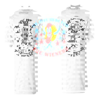 Hot Dog Im Just Here For The Wieners 4Th Of July T-shirt - Thegiftio