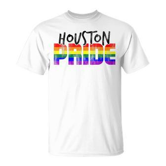 Houston Pride Lgbt Flag Unisex T-Shirt | Mazezy