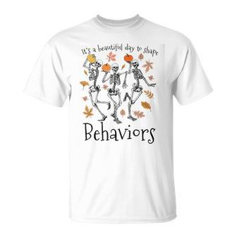 It's A Beautiful Day To Shape Behaviors Halloween Rbt Aba T-Shirt - Monsterry CA