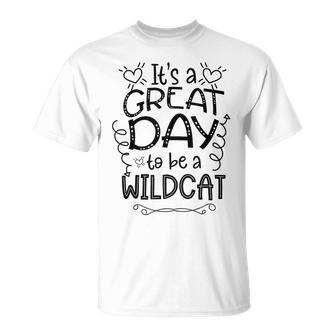 It's Great Day To Be A Wild Cat School Animal Lover Cute T-Shirt - Monsterry UK
