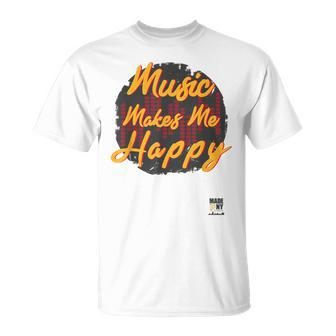 Jazz Apparel Music Makes Me Happy New York T-Shirt | Mazezy