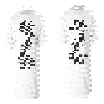 Kids Birthday Boy 2 Two Racing Flag 2Nd Birthday Race Car Toddler Unisex T-Shirt - Seseable
