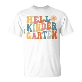 Kids Hello Kindergarten - Team Kinder Back To School First Day Unisex T-Shirt - Seseable
