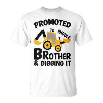 Kids Promoted To Middle Brother Baby Gender Celebration  Unisex T-Shirt