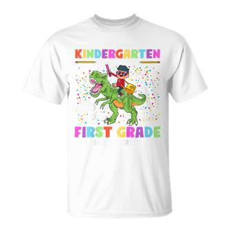 Kids So Long Kindergarten Graduation Class 2023 Dinosaur Kids Unisex T-Shirt | Mazezy
