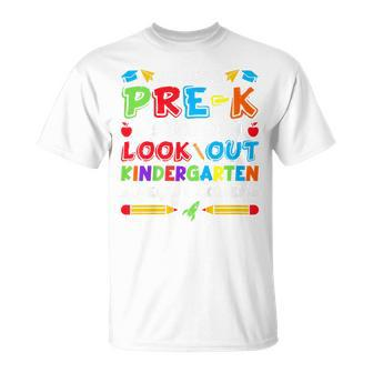 Kids So Long Pre K Kindergarten Here Graduate Last Day Of School Unisex T-Shirt | Mazezy