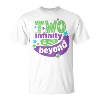 Kids Two Infinity N Beyond 2Nd Birthday Children Toddler Baby Boy Unisex T-Shirt | Mazezy