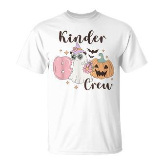 Kinder Boo Crew Kindergarten Boo Crew Kindergarten Halloween T-Shirt - Seseable