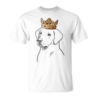 Labrador Retriever Dog Wearing Crown T-Shirt | Mazezy