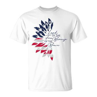 Land Of The Free Because Of The Brave Usa 4Th Of July 2023 Unisex T-Shirt | Mazezy