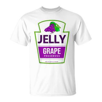 Lazy Costume Grape Jelly Jar For Halloween T-Shirt - Seseable