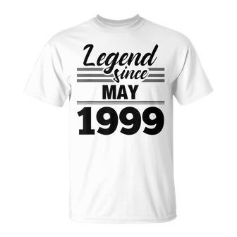 Legend Since May 1999 21St Birthday 21 Year Old Gift Unisex T-Shirt | Mazezy