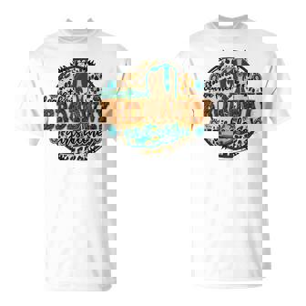 Leopard Cowgirl Boots Leave Them Broadway Girls Alone Cowboy Unisex T-Shirt | Mazezy
