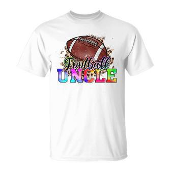 Leopard Football Uncle Funny Game Day Fathers Day For Men Unisex T-Shirt | Mazezy