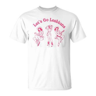 Lets Go Lesbians Subtle Lesbian Live Laugh Lesbian Lgbtq Unisex T-Shirt - Monsterry CA