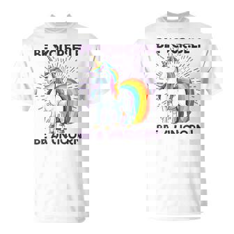 Lgbt Pride Be Yourself Be A Unicorn Unisex T-Shirt | Mazezy