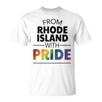Lgbt Rhode Island Gay Pride Unisex T-Shirt | Mazezy