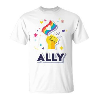 Lgbtq Ally Proud Ally Gay Pride Unisex T-Shirt - Seseable