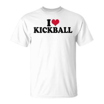 I Love Kickball T-Shirt | Mazezy