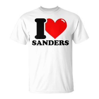 I Love Sanders T-Shirt | Mazezy