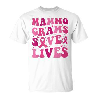 Mammograms Save Lives Breast Cancer Awareness Month Survivor T-Shirt - Monsterry