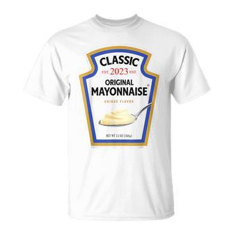 Mayonnaise Diy Halloween Costume Matching Group Couple Mayo T-Shirt - Seseable