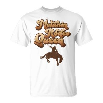 Melanin Rodeo Queen African American Southern Cowgirl Unisex T-Shirt | Mazezy