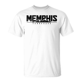 Memphis Skyline Tennessee Tn Pride Vintage Unisex T-Shirt | Mazezy