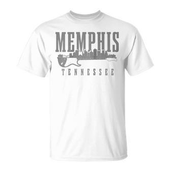 Memphis Tennessee Tn Pride Guitar Country Music Vintage Unisex T-Shirt | Mazezy