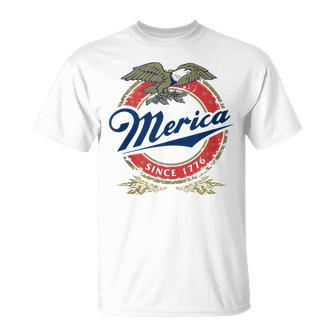Merica Since 1776 Tank Funny 4Th Of July Merica Since 1776 Unisex T-Shirt - Seseable