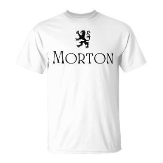 Morton Clan Scottish Family Name Scotland Heraldry Unisex T-Shirt | Mazezy