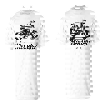 Motorpsycho Motorcycle Cafe Racer Biker Vintage Car Gift Idea Biker Funny Gifts Unisex T-Shirt | Mazezy