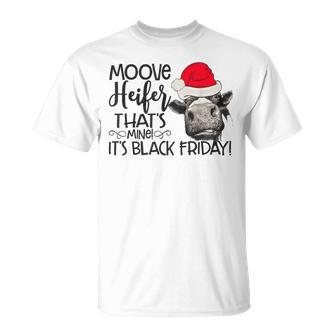 Move Heifer Black Friday Shopping Christmas T-Shirt | Mazezy