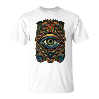 Mystical Gaze Third Eye Unisex T-Shirt | Mazezy