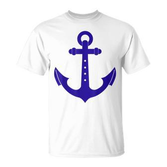 Nautical Anchor Cute Design For Sailors Boaters & Yachting Unisex T-Shirt | Mazezy