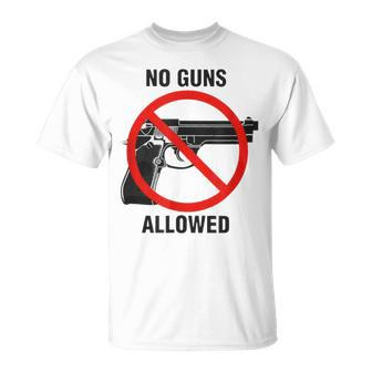 No Guns Allowed T-Shirt | Mazezy