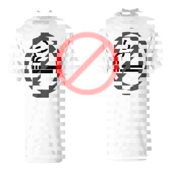 No Smoking Warning Sign T-Shirt | Mazezy