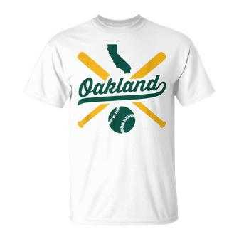 Oakland Baseball Vintage California State Pride Love City Unisex T-Shirt | Mazezy