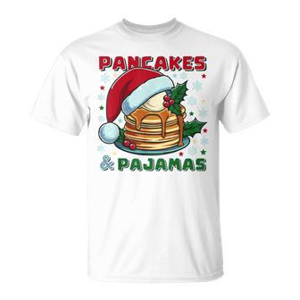 Pancakes And Pajamas Fluffy Buttermilk Cake Santa Christmas T-Shirt | Mazezy
