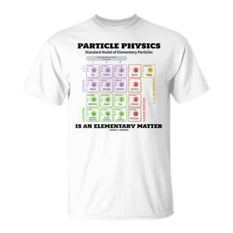 Particle Physics Is An Elementary Matter Standard Model T-Shirt | Mazezy