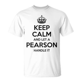 Pearson Funny Surname Family Tree Birthday Reunion Gift Idea Unisex T-Shirt | Mazezy
