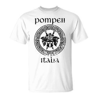 Pompeii Italy Gladiator Warrior Vacation Vintage T-Shirt - Monsterry